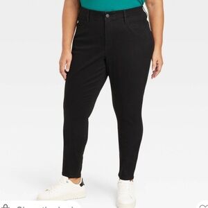 Ava & Viv Women's High Rise Black Jeans